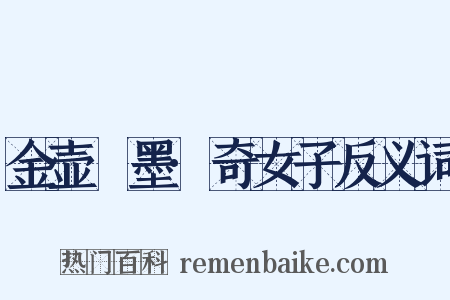 金壶遯墨·奇女子反义词是什么意思的图片